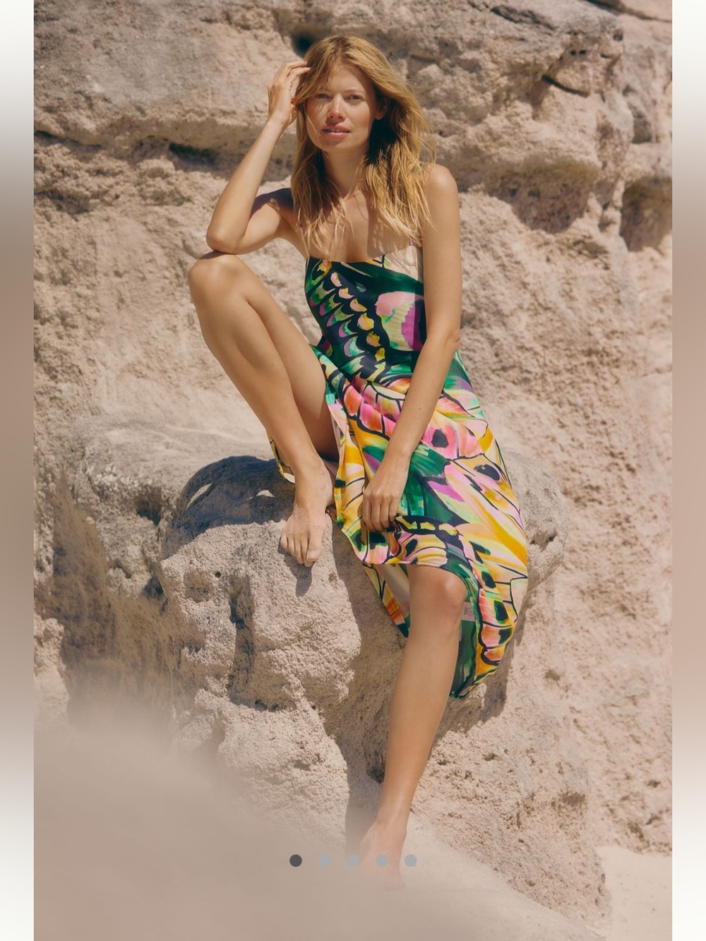 Anthropologie NWT Farm Rio x Anthropologie Maxi Slip Dress size M - Picture 3 of 16